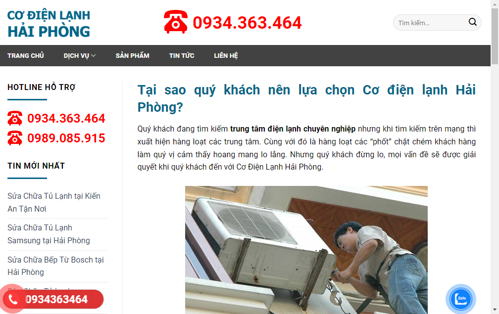 codienlanhhaiphong.net